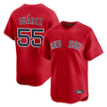 Fenge B.Red Sox #55 Ranger Su¡§¡érez Player Red Limited Home Game Stitched Jerseys