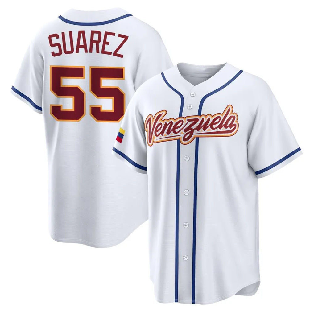 Fenge B.Red Sox #55 Ranger Su¡§¡érez Player White 2026 World Classic Limited Home Game Stitched Jerseys