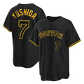 Fenge B.Red Sox #7 Masataka Yoshida Player Black Snake Skin City Home Game Stitched Jerseys