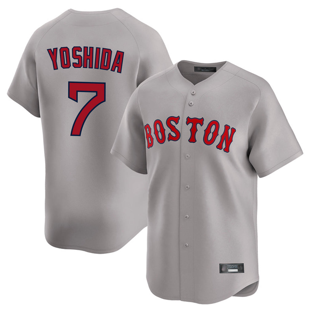 Fenge B.Red Sox #7 Masataka Yoshida Player Gray Road Limited Home Game Stitched Jersey
