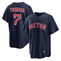 Fenge B.Red Sox #7 Masataka Yoshida Player Navy Home Game Stitched Jersey