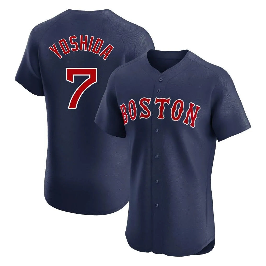 Fenge B.Red Sox #7 Masataka Yoshida Player Navy Limited Elite Home Game Stitched Jersey