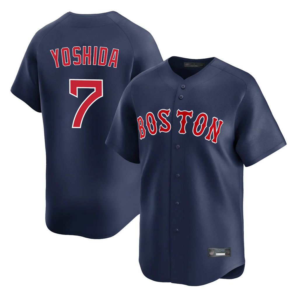 Fenge B.Red Sox #7 Masataka Yoshida Player Navy Limited Home Game Stitched Jersey