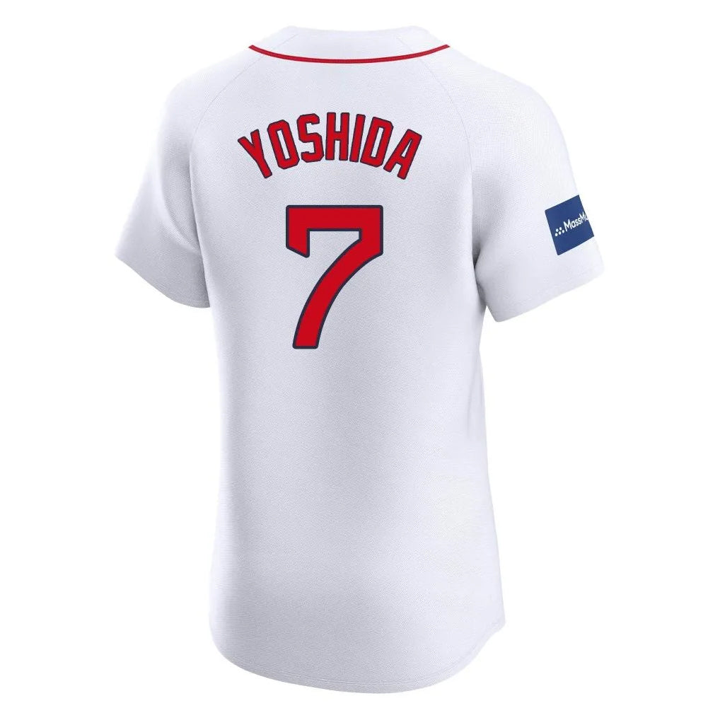 Fenge B.Red Sox #7 Masataka Yoshida Player White Limited Elite Home Game Stitched Jerseys