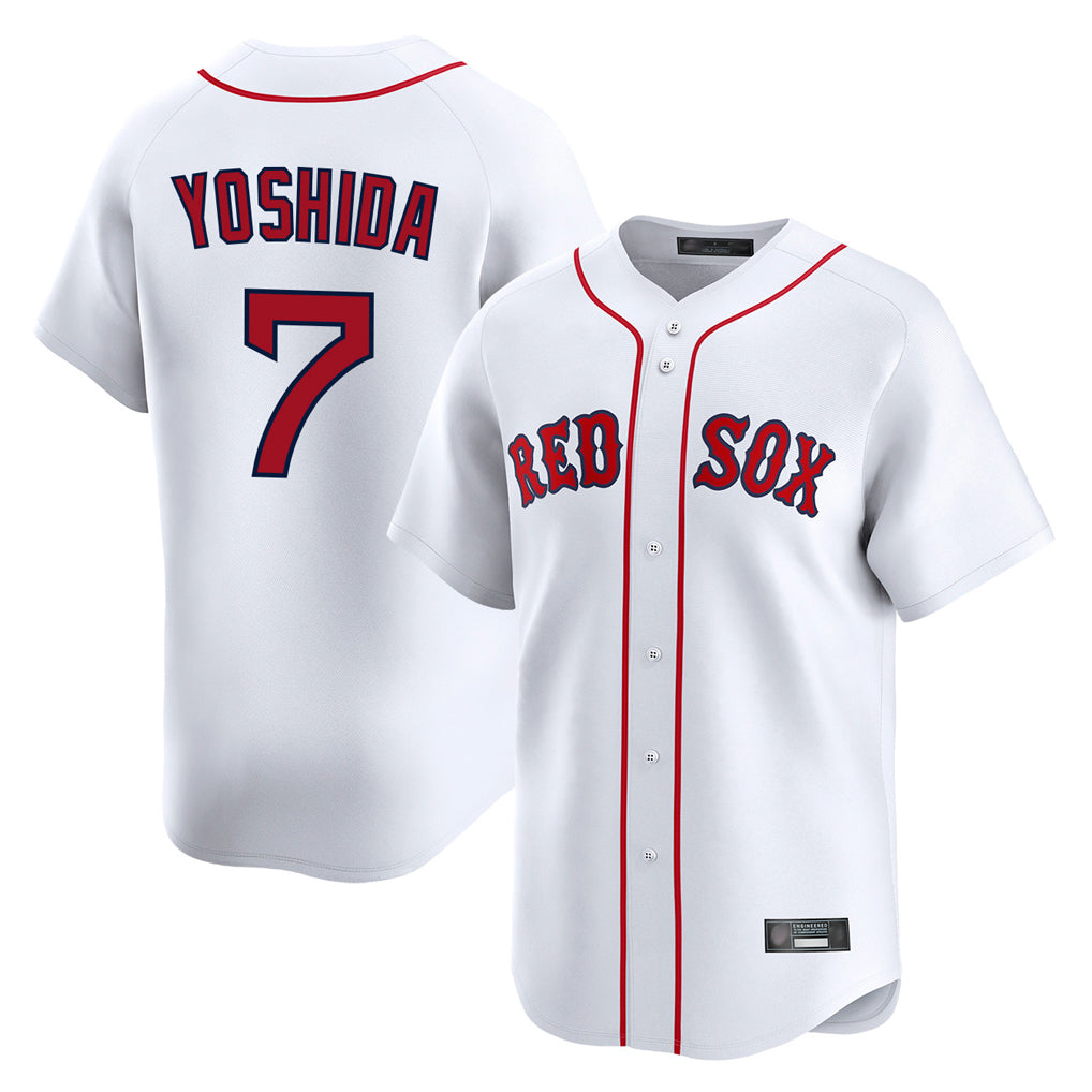 Fenge B.Red Sox #7 Masataka Yoshida Player White Limited Home Game Stitched Jersey