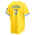 Fenge B.Red Sox #7 Masataka Yoshida Player Yellow Home Game Stitched Jerseys