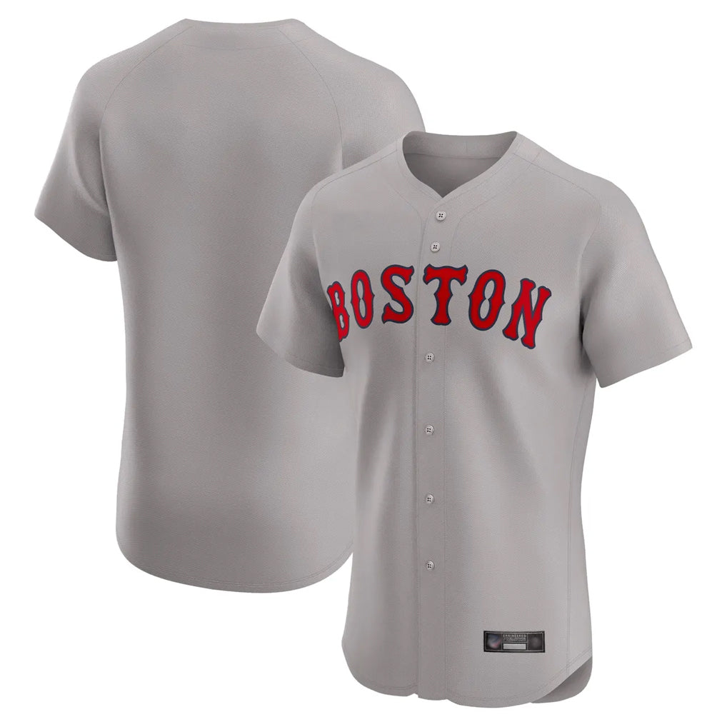 Fenge B.Red Sox Blank Player Gray Road Limited Elite Home Game Stitched Jerseys