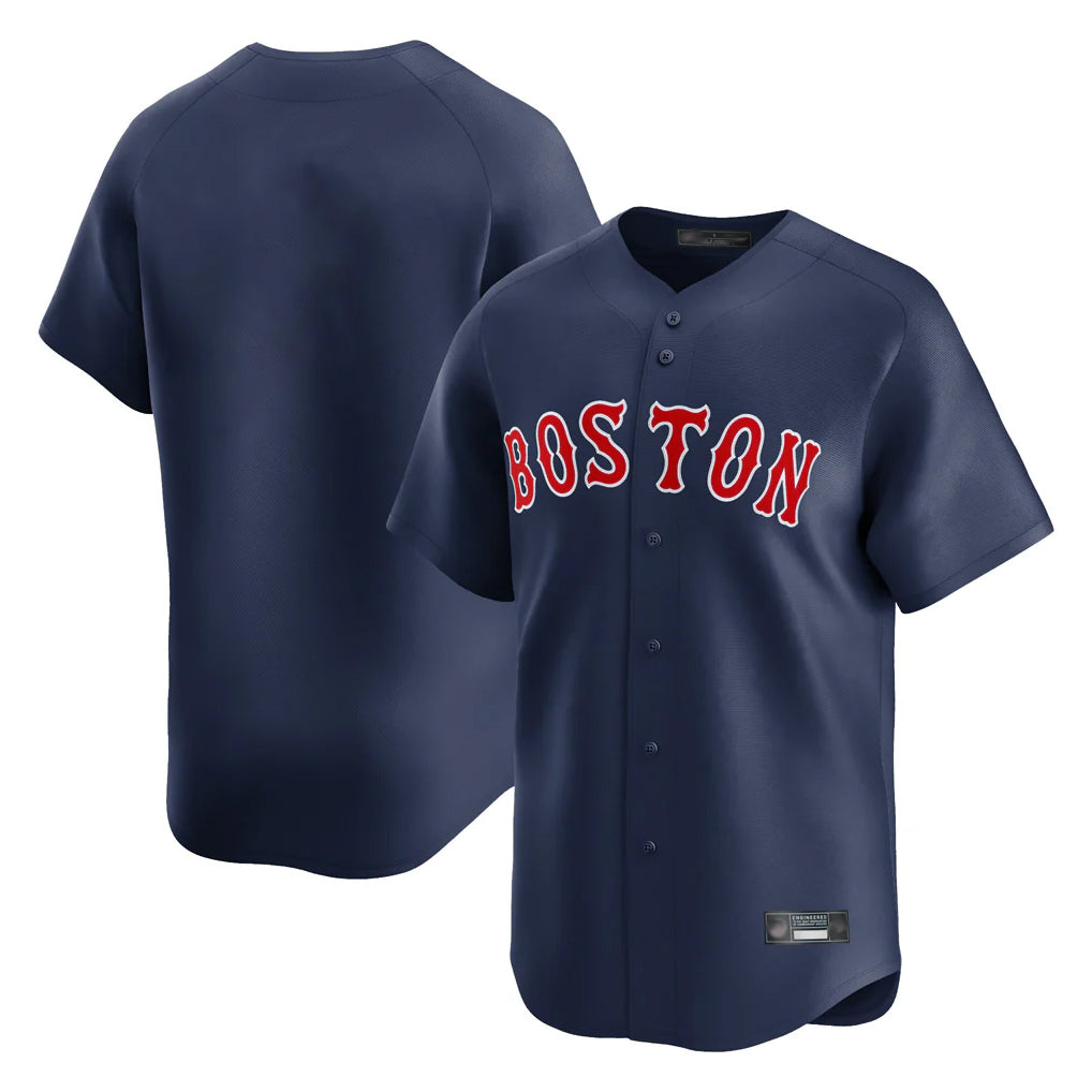 Fenge B.Red Sox Blank Player Navy Limited Home Game Stitched Jerseys