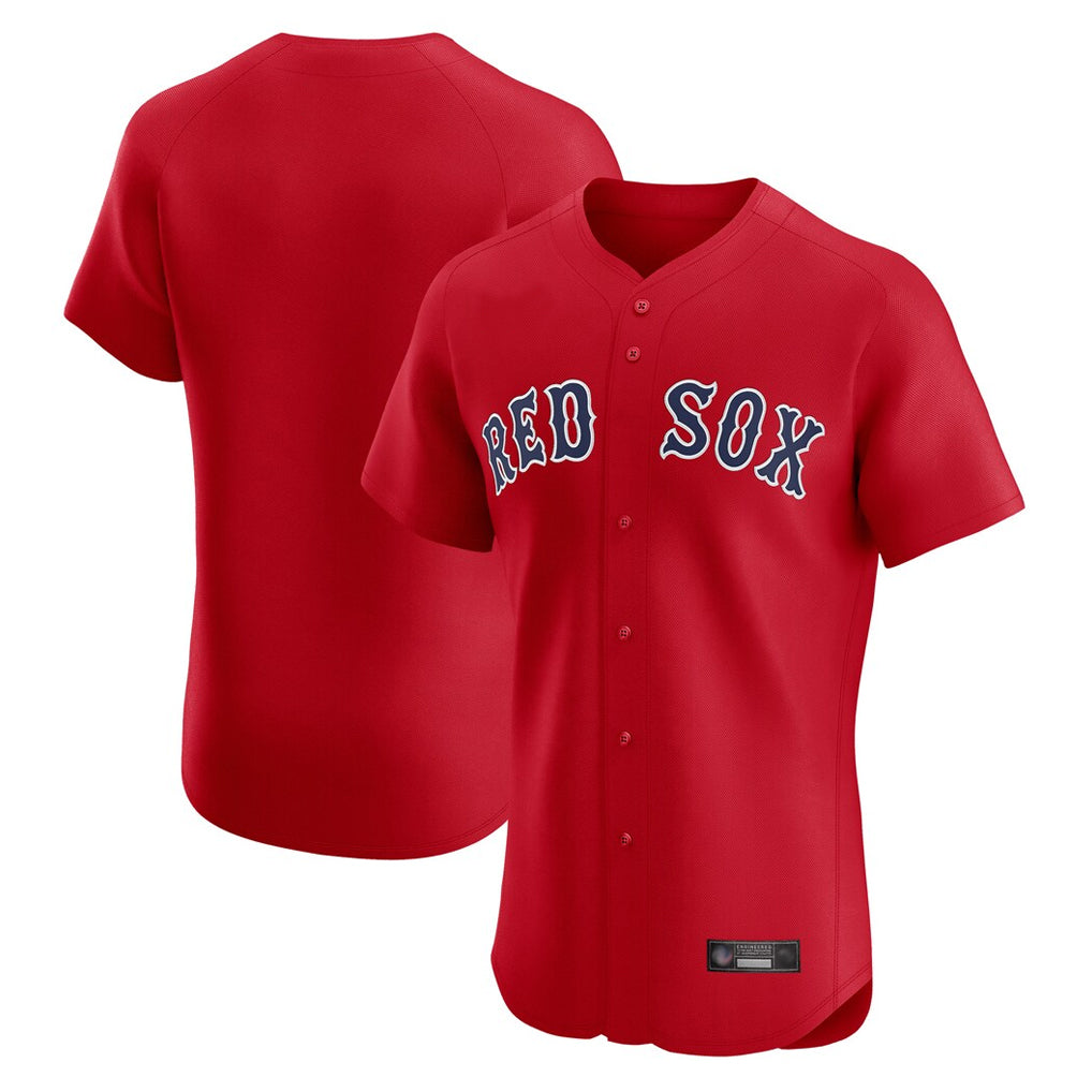 Fenge B.Red Sox Blank Player Red Limited Elite Home Game Stitched Jerseys