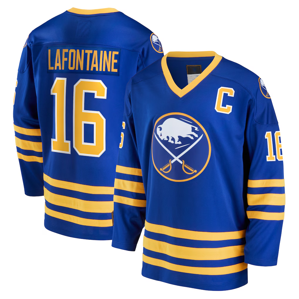 Fenge B.Sabres #16 Pat LaFontaine Royal Breakaway Retired Player Stitched Jerseys