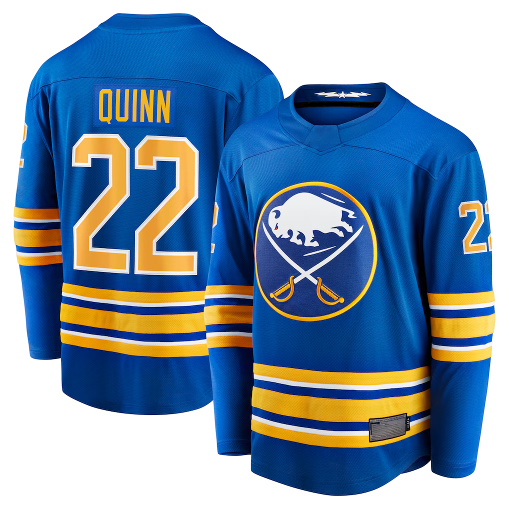 Fenge B.Sabres #22 Jack Quinn Royal Home Breakaway Stitched Jerseys