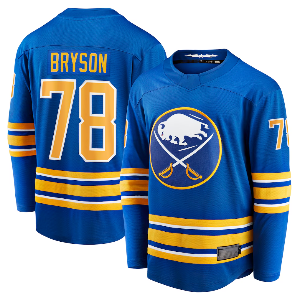 Fenge B.Sabres #78 Jacob Bryson Royal Home Breakaway Player Stitched Jerseys