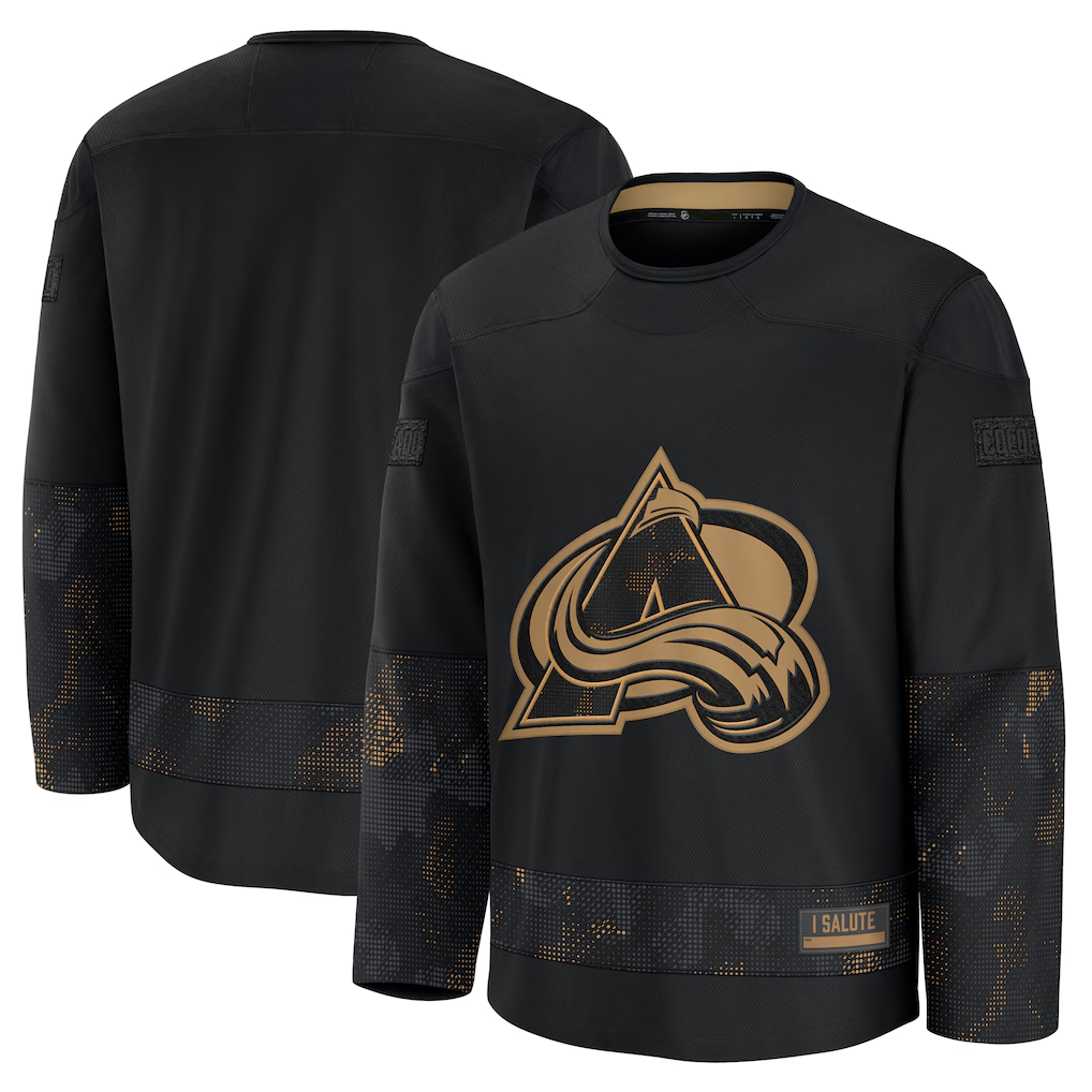 Fenge C.Avalanche Black 2024 Military Appreciation Practice Jerseys