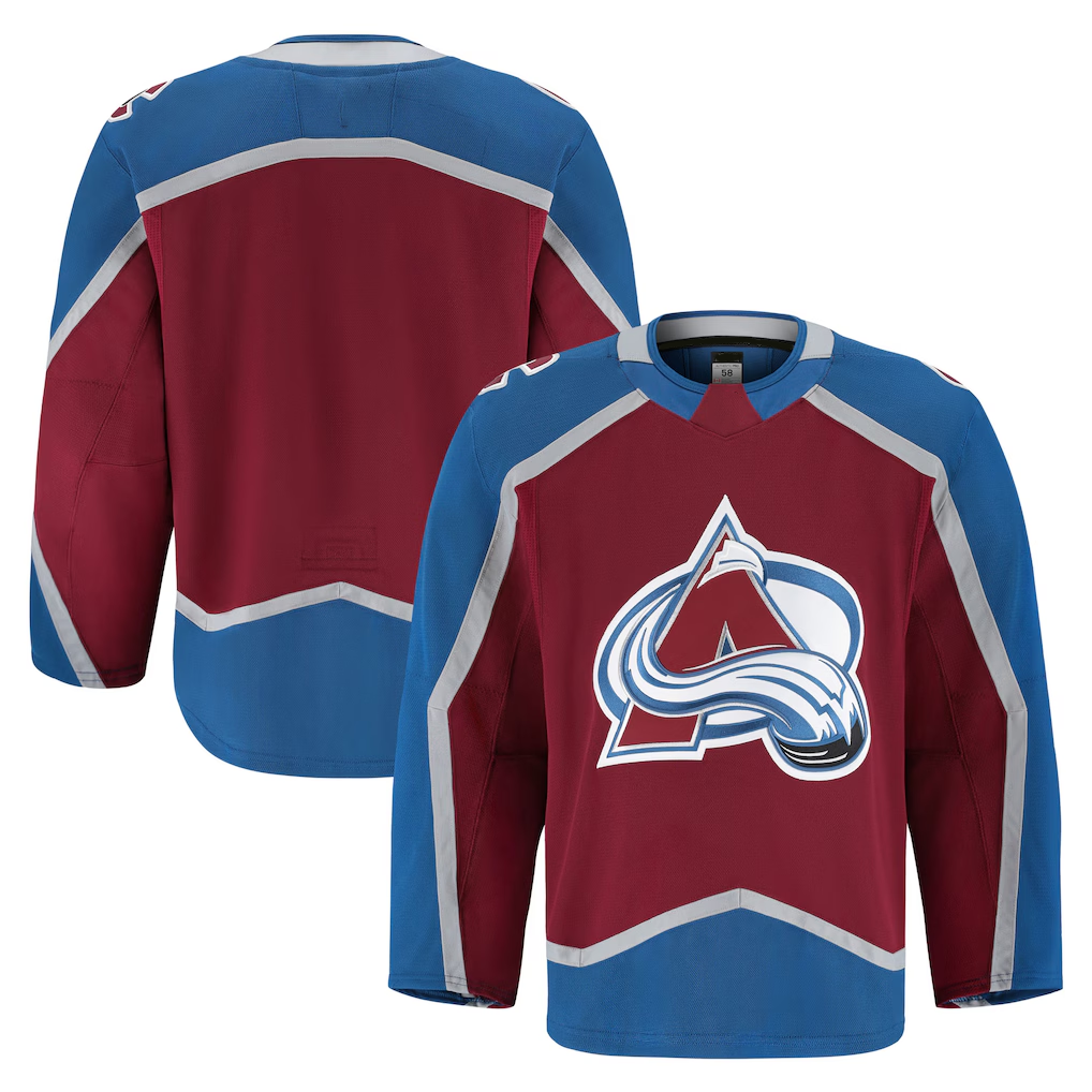 Fenge C.Avalanche Burgundy Home Authentic Pro Jerseys