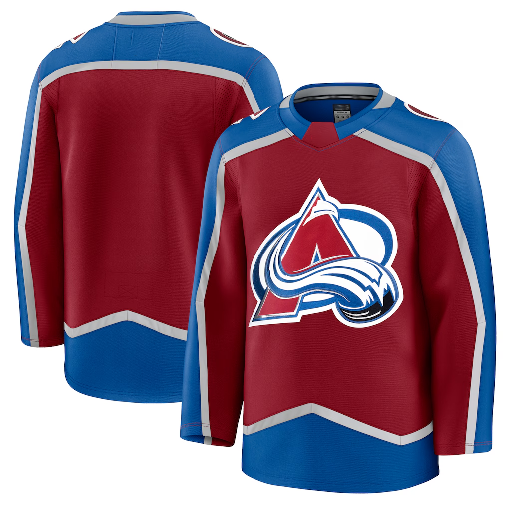 Fenge C.Avalanche Burgundy Home Premium Jerseys