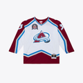 Fenge C.Avalanche Patrick Roy Mitchell & Ness White 1995 Power Play Jerseys