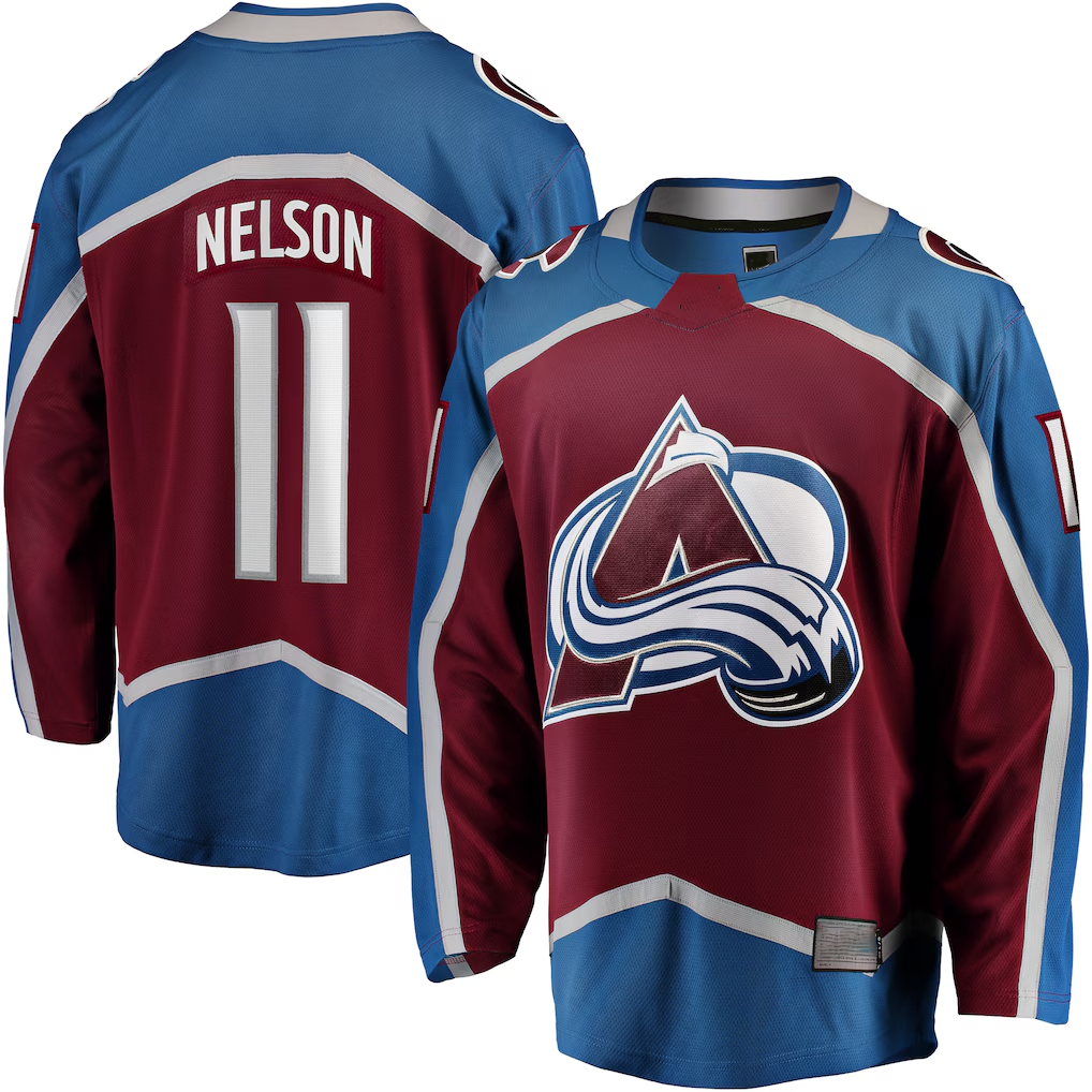 Fenge C.Avalanche #11 Brock Nelson Burgundy Home Breakaway Jerseys
