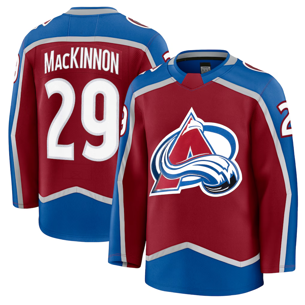Fenge C.Avalanche #29 Nathan MacKinnon Burgundy Home Premium Jerseys