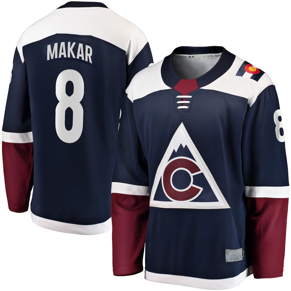 Fenge C.Avalanche #8 Cale Makar Navy Breakaway Jerseys