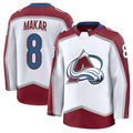 Fenge C.Avalanche #8 Cale Makar White Away Premium Jerseys