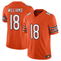 Fenge C.Bears #18 Caleb Williams Orange Vapor F.U.S.E. Limited Jersey Player Stitched Jerseys