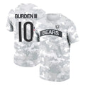 Fenge C.Bears #10 Luther Burden III Player Arctic Camo Salute to Service Performance T-Shirt Limited Stitched Jerseys