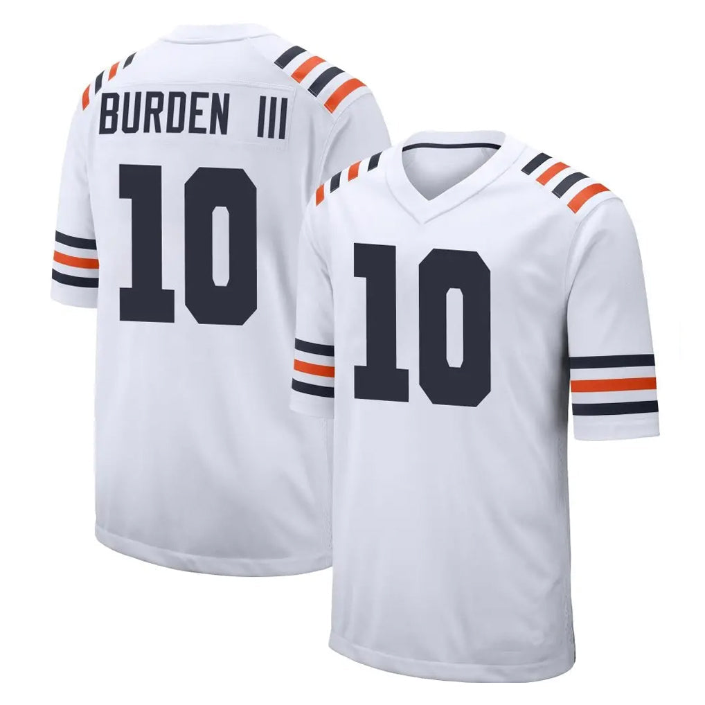 Fenge C.Bears #10 Luther Burden III Player White Classic Home Game Stitched Jerseys