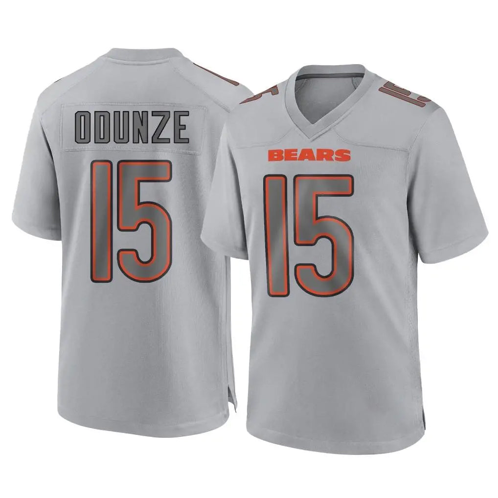 Fenge C.Bears #15 Rome Odunze Player Gray Atmosphere Fashion Game Stitched Jerseys