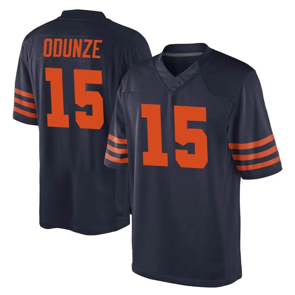 Fenge C.Bears #15 Rome Odunze Player Navy Blue Alternate Game Stitched Jerseys