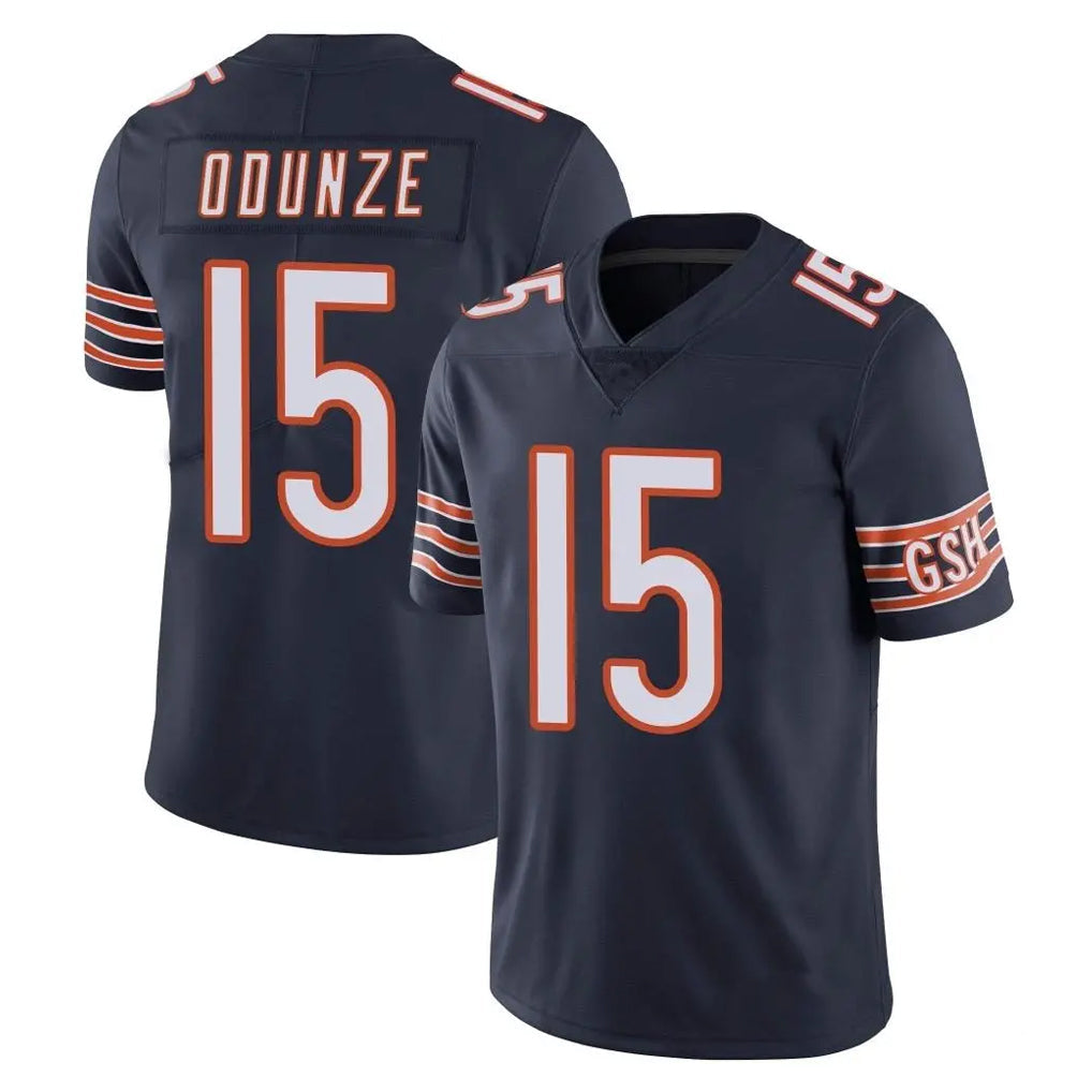 Fenge C.Bears #15 Rome Odunze Player Navy Vapor Untouchable Limited Home Game Stitched Jerseys