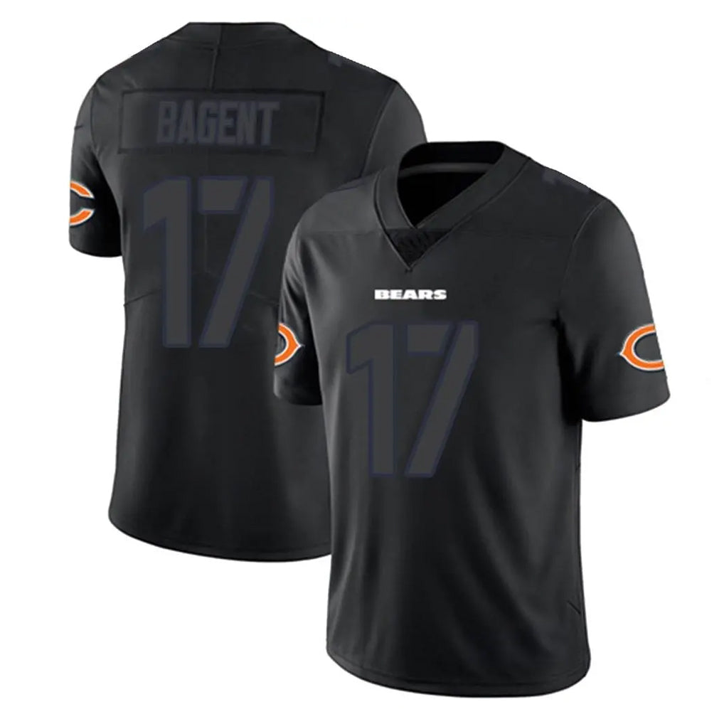Fenge C.Bears #17 Tyson Bagent Player Black Impact Limited Game Stitched Jerseys