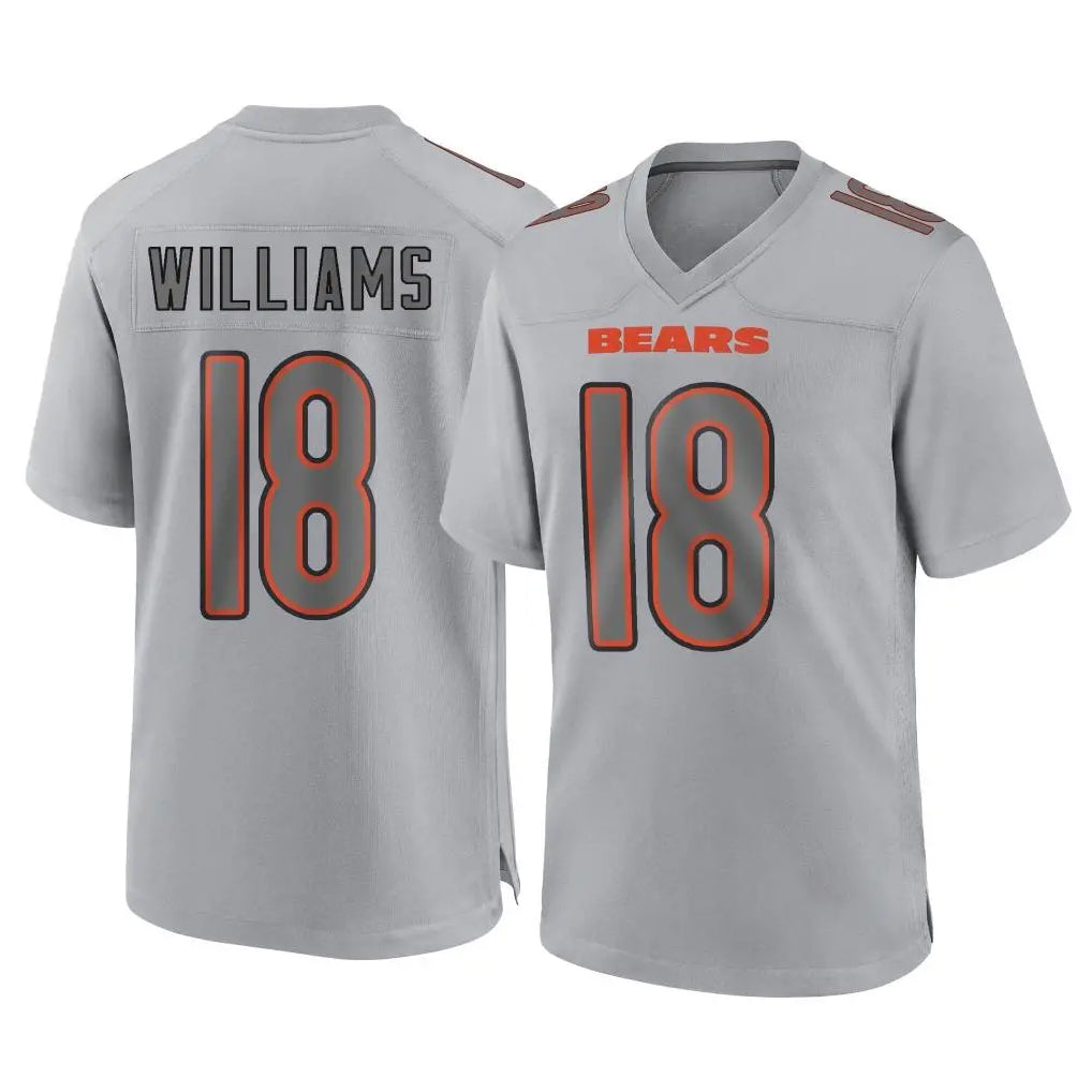 Fenge C.Bears #18 Caleb Williams Player Gray Atmosphere Fashion Game Stitched Jerseys