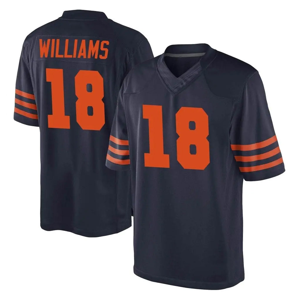 Fenge C.Bears #18 Caleb Williams Player Navy Blue Alternate Game Stitched Jerseys