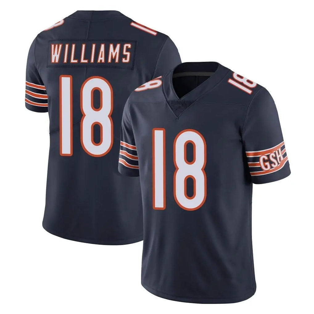 Fenge C.Bears #18 Caleb Williams Player Navy Vapor Untouchable Limited Home Game Stitched Jerseys