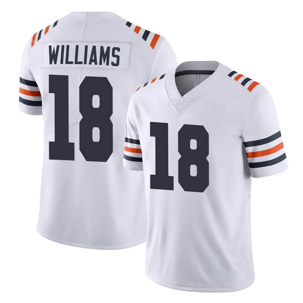 Fenge C.Bears #18 Caleb Williams Player White Classic Vapor Limited Home Game Stitched Jerseys