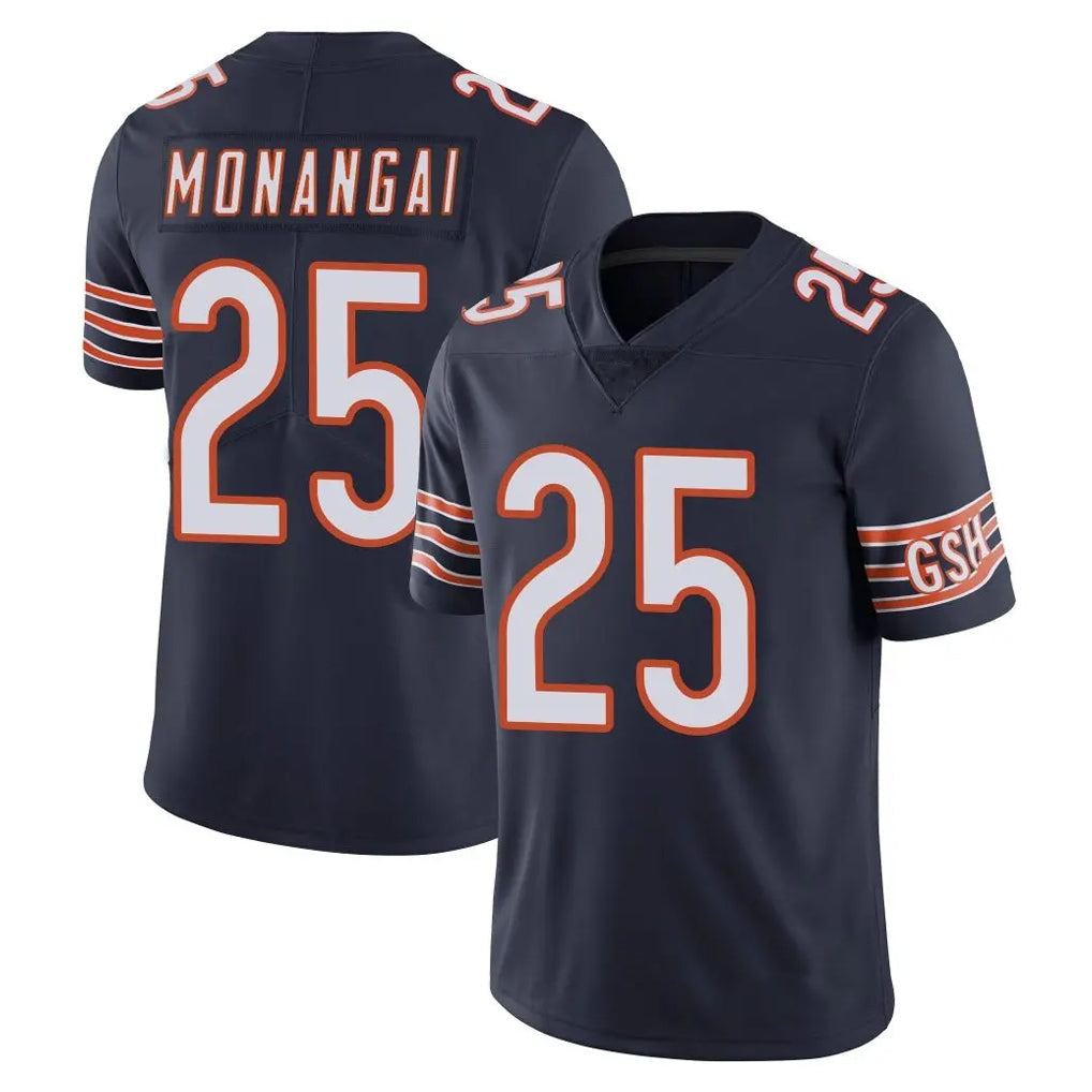 Fenge C.Bears #25 Kyle Monangai Player Navy Vapor Untouchable Limited Home Game Stitched Jerseys