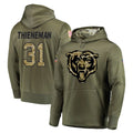 Fenge C.Bears #31 Dillon Thieneman Player Olive Salute to Service Pullover Hoodies Home Game Stitched Jerseys
