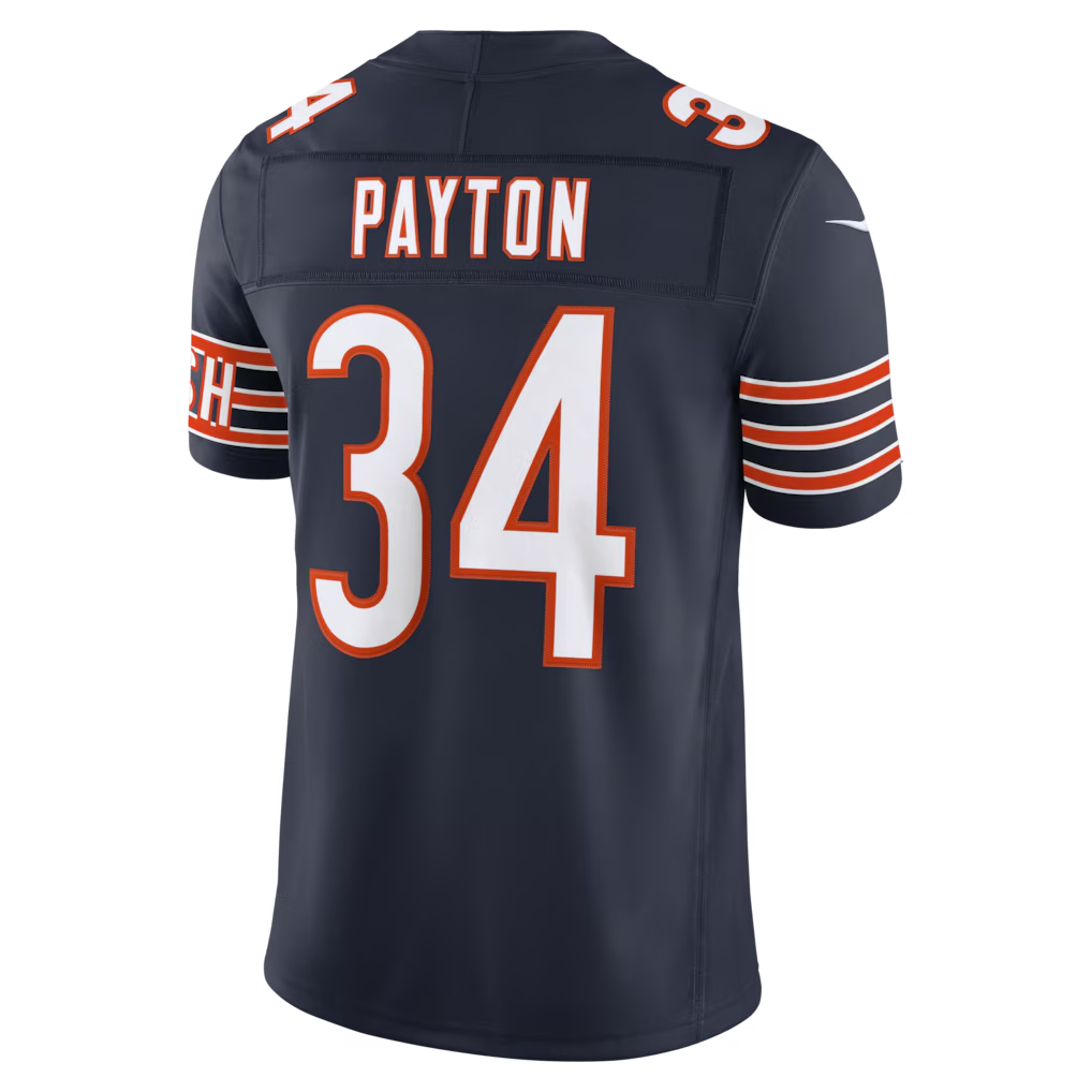 Fenge C.Bears #34 Walter Payton Navy Vapor F.U.S.E. Stitched Retired Limited Stitched Jerseys