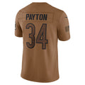 Fenge C.Bears #34 Walter Payton Player Brown Salute To Service Limited Stitched Jerseys