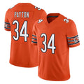 Fenge C.Bears #34 Walter Payton Player Orange Vapor F.U.S.E. Limited Home Game Stitched Jerseys