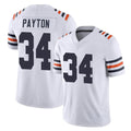 Fenge C.Bears #34 Walter Payton Player White Classic Vapor Limited Home Game Stitched Jerseys