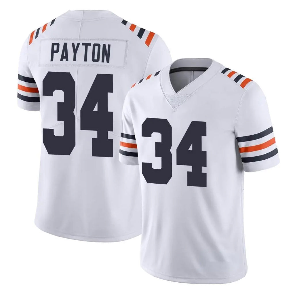 Fenge C.Bears #34 Walter Payton Player White Classic Vapor Limited Home Game Stitched Jerseys
