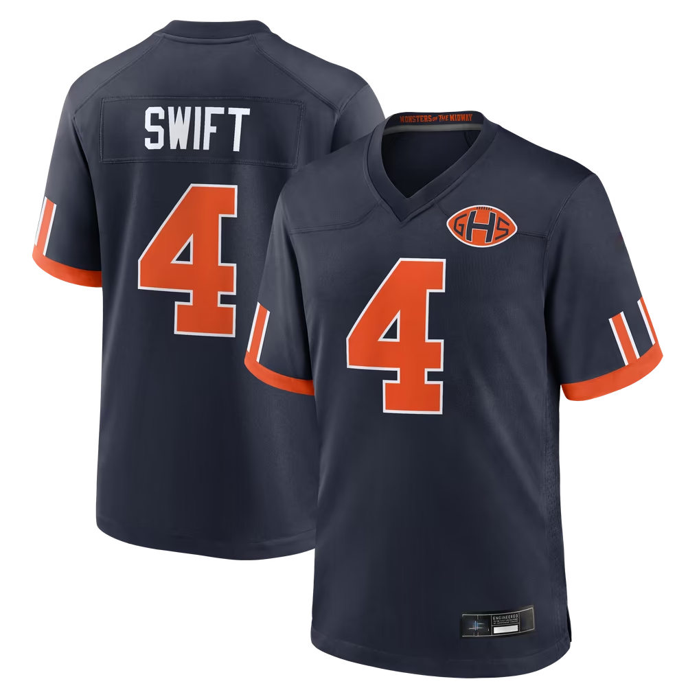 Fenge C.Bears #4 D'Andre Swift Navy 2026 Rivalries Collection Game Stitched Jerseys