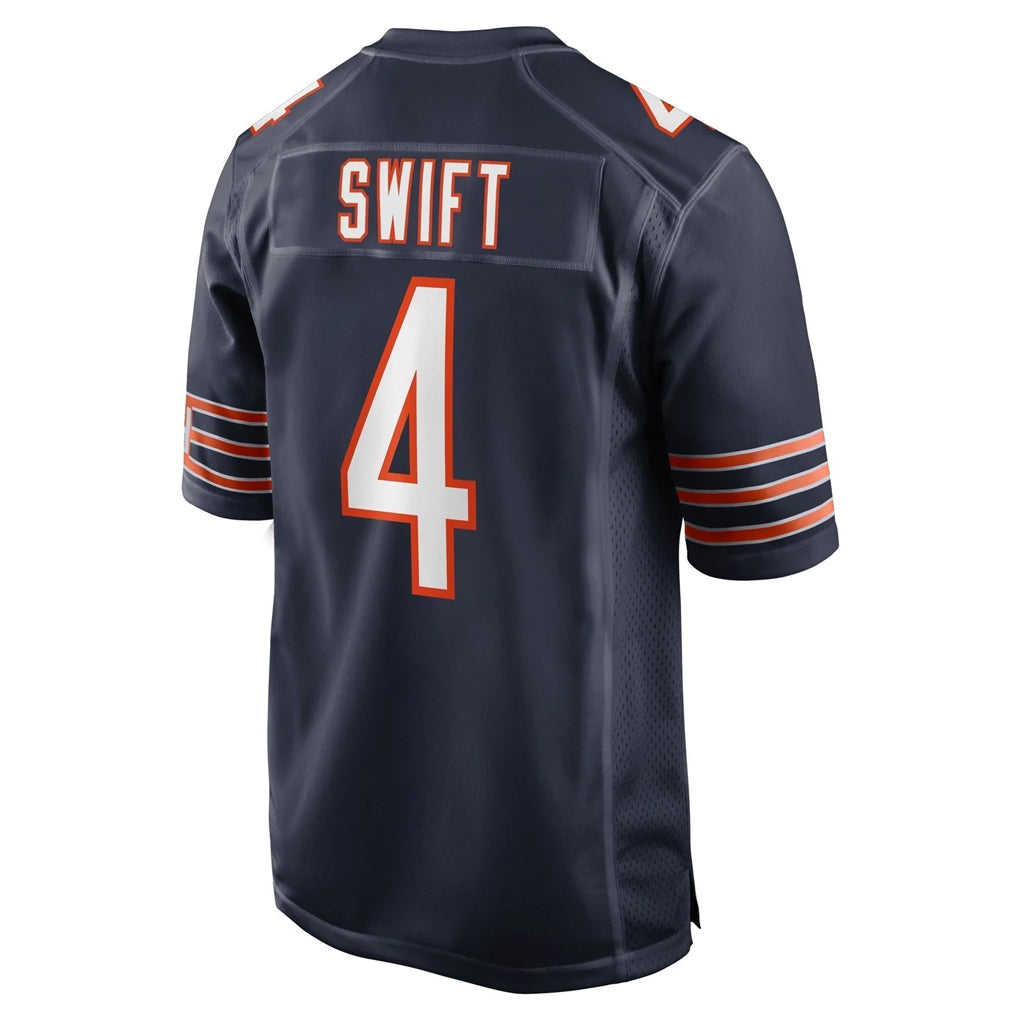 Fenge C.Bears #4 D'Andre Swift Player Navy Home Game Stitched Jerseys