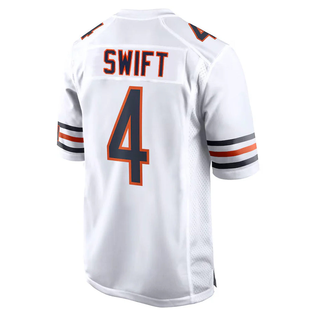 Fenge C.Bears #4 D'Andre Swift Player White Home Game Stitched Jerseys