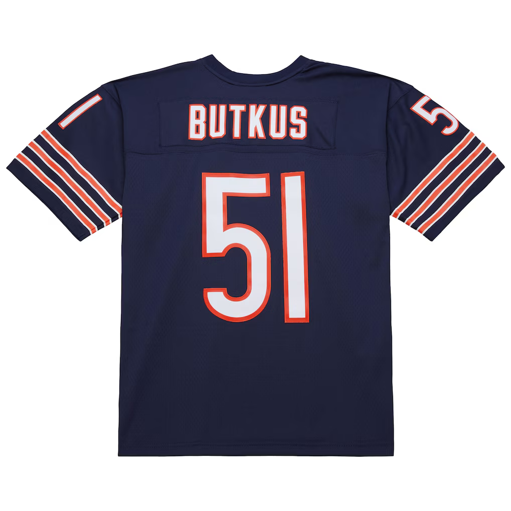 Fenge C.Bears #51 Dick Butkus Mitchell & Ness Navy Legacy Replica Stitched Puhic Jersey