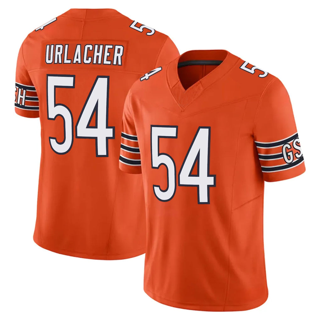 Fenge C.Bears #54 Brian Urlacher Player Orange Vapor F.U.S.E. Limited Home Game Stitched Jerseys