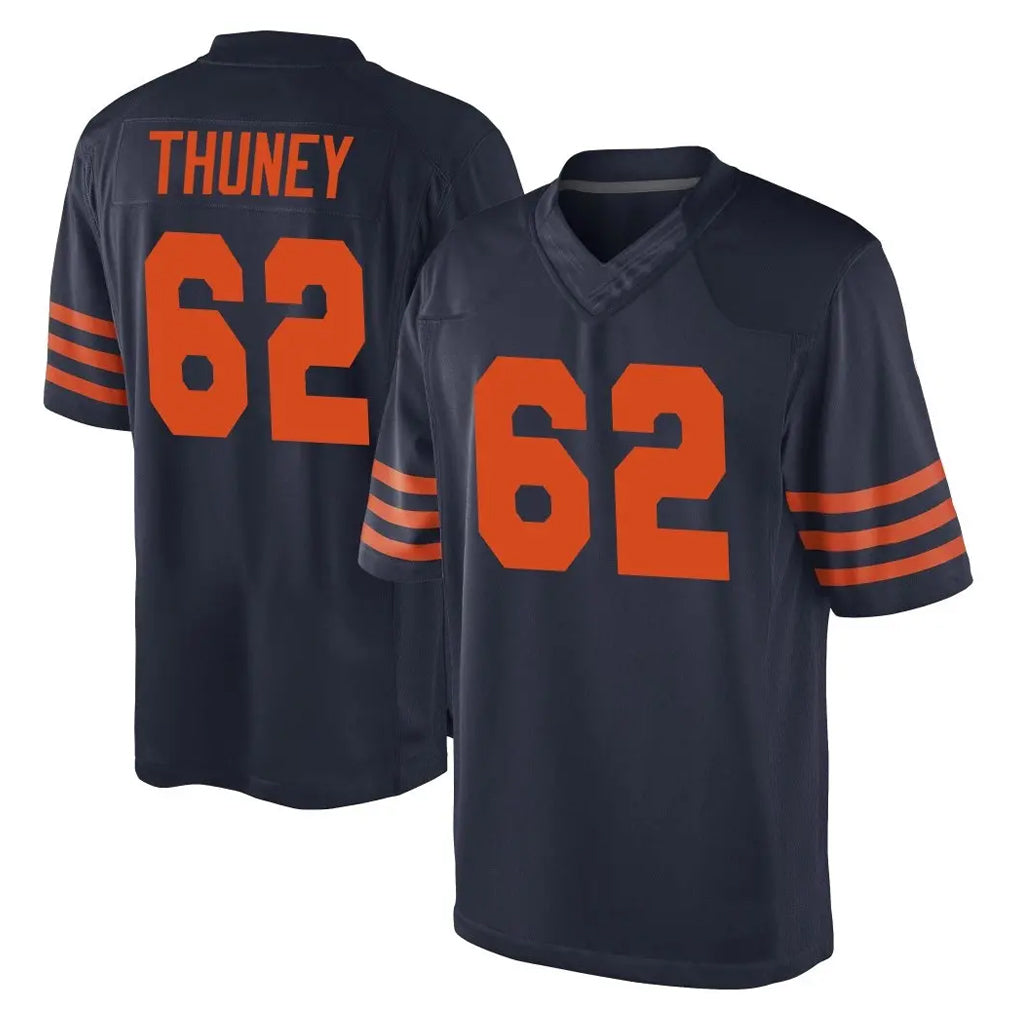 Fenge C.Bears #62 Joe Thuney Player Navy Blue Alternate Game Stitched Jerseys