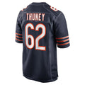 Fenge C.Bears #62 Joe Thuney Player Navy Home Game Stitched Jerseys