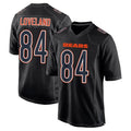 Fenge C.Bears #84 Colston Loveland Player Carbon Black Fashion Game Stitched Jerseys
